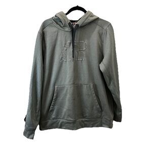 Russell Athletic Gray Performance Pullover Hoodie Jacket Logo Mens Size L 42-44